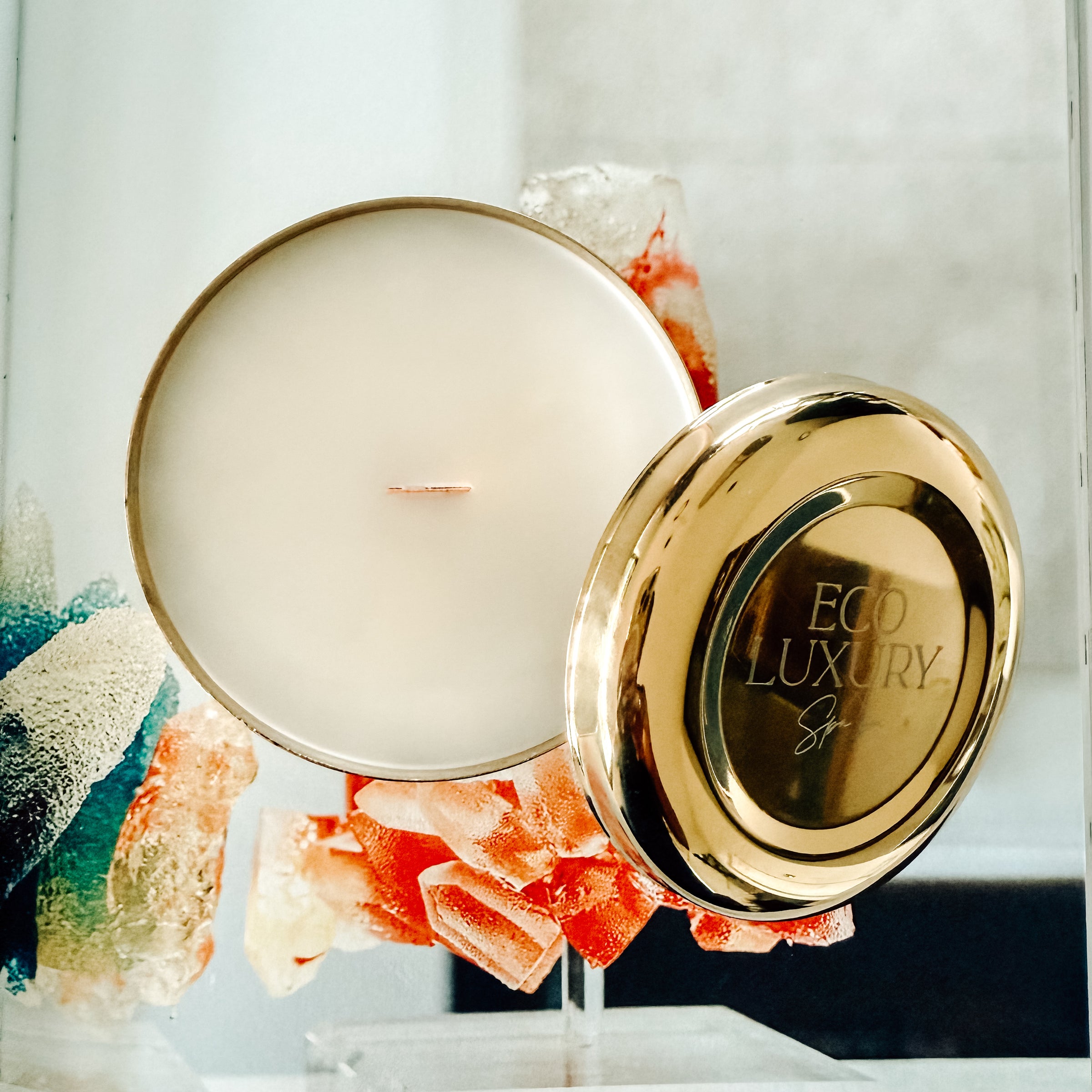 Luxe Scented Candle - 5oz Mini Stainless Steel Bowl (Gold)