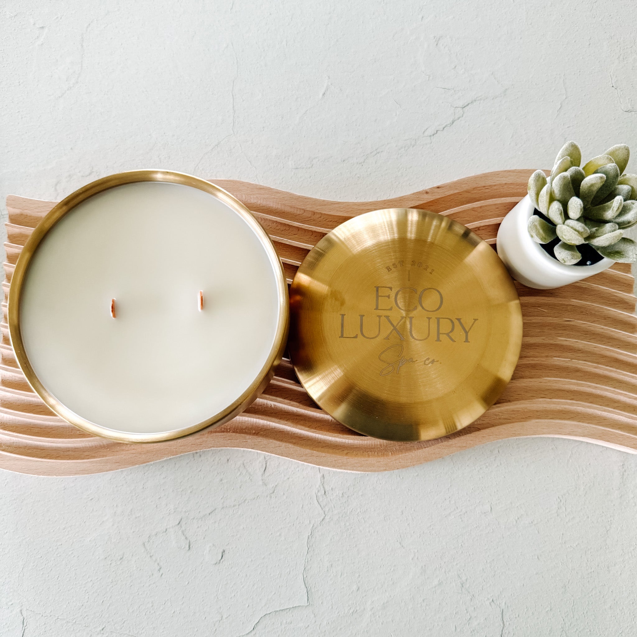 Luxe Scented Candle - 24oz Extra Large Stainless Steel Bowl