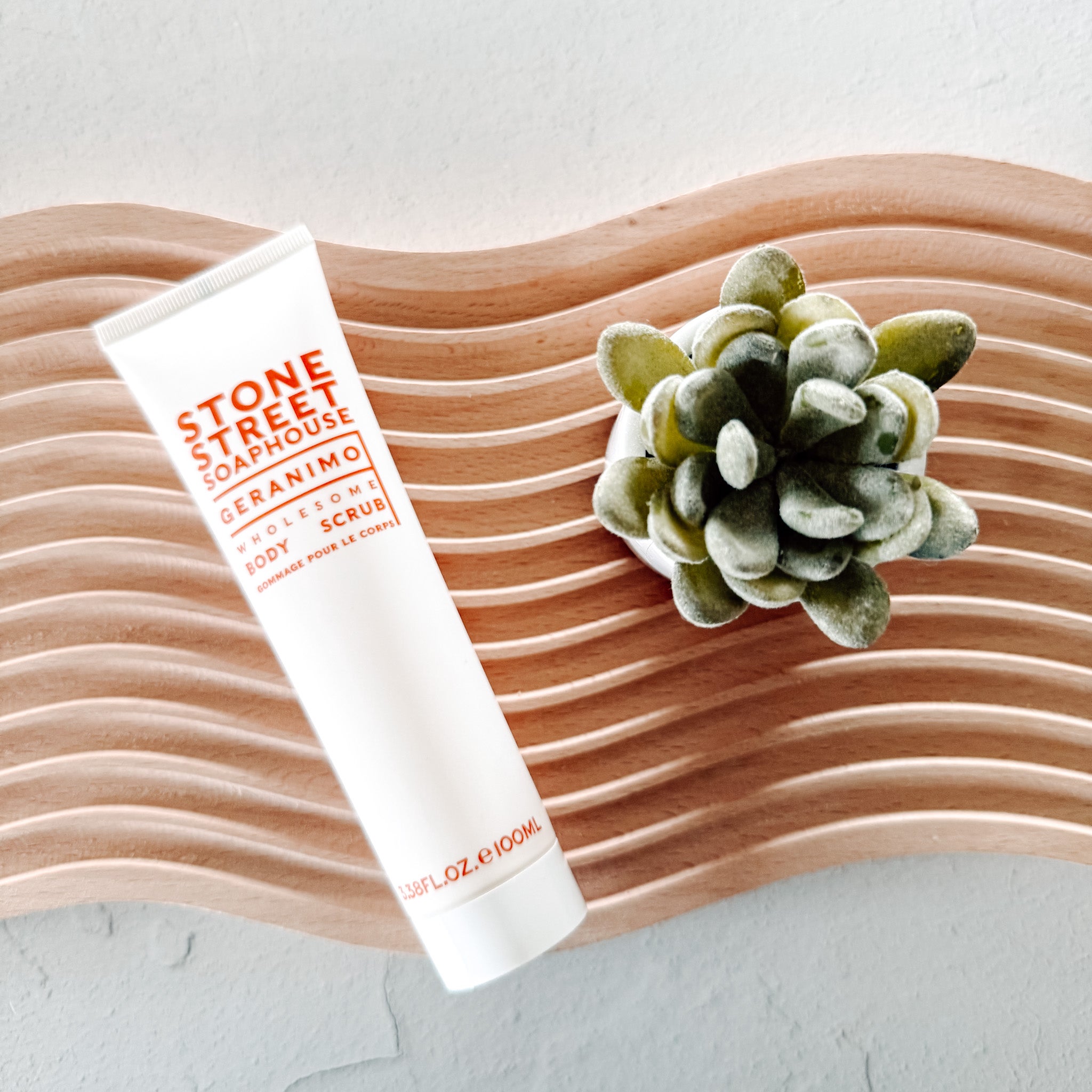 Geranimo Wholesome Body Scrub by Stone Street Soaphouse