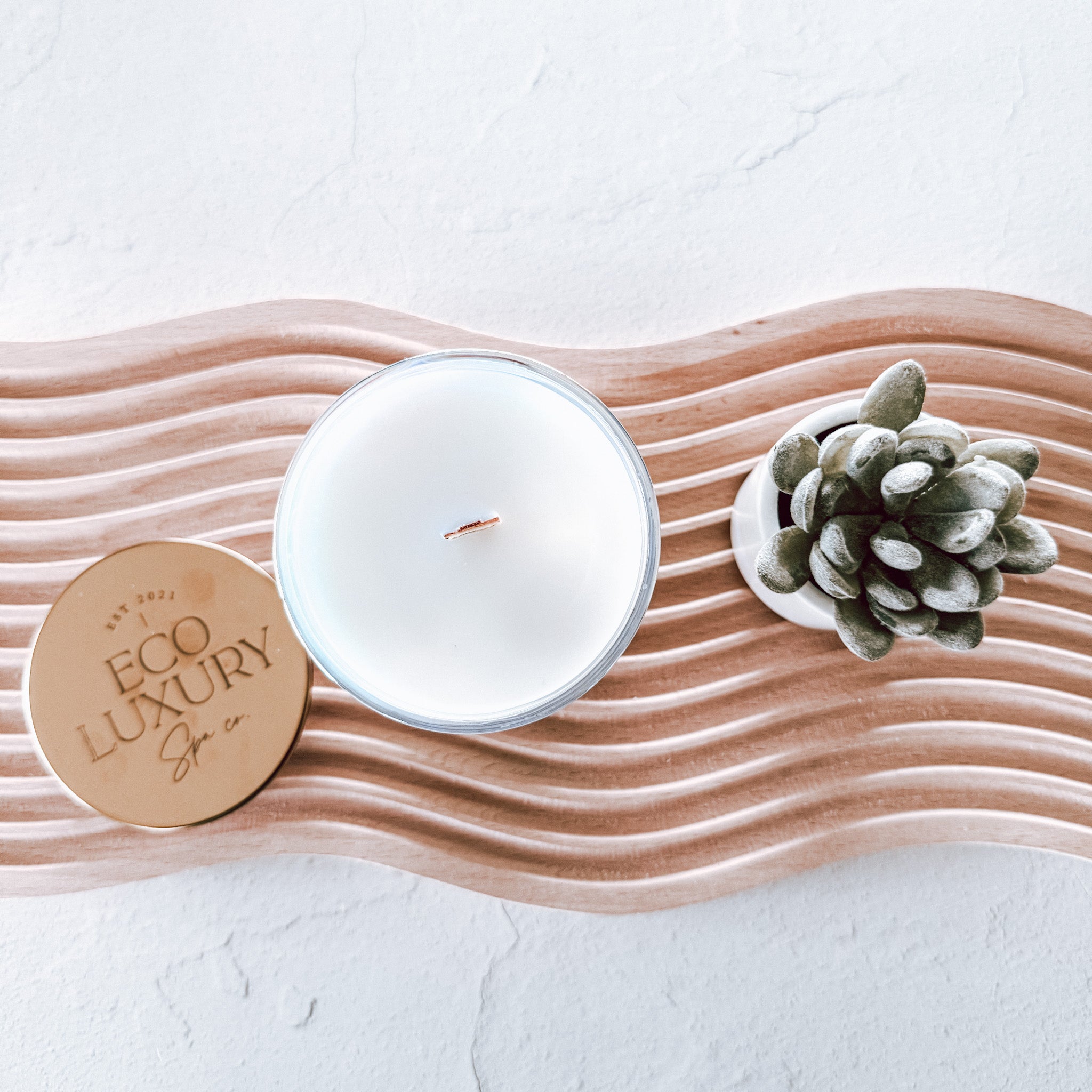 Luxe Scented Candle - 13oz Iridescent Glass Vessel